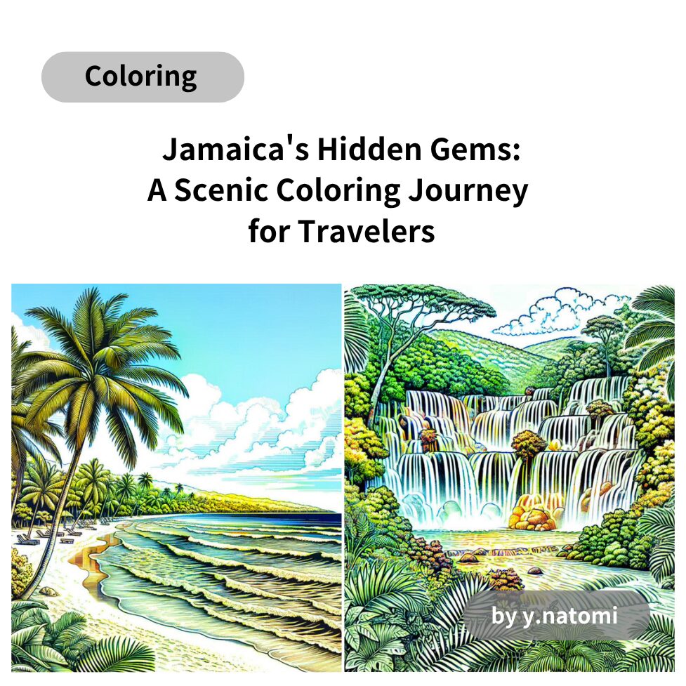 Jamaica's Hidden Gems: A Scenic Coloring Journey for Travelers