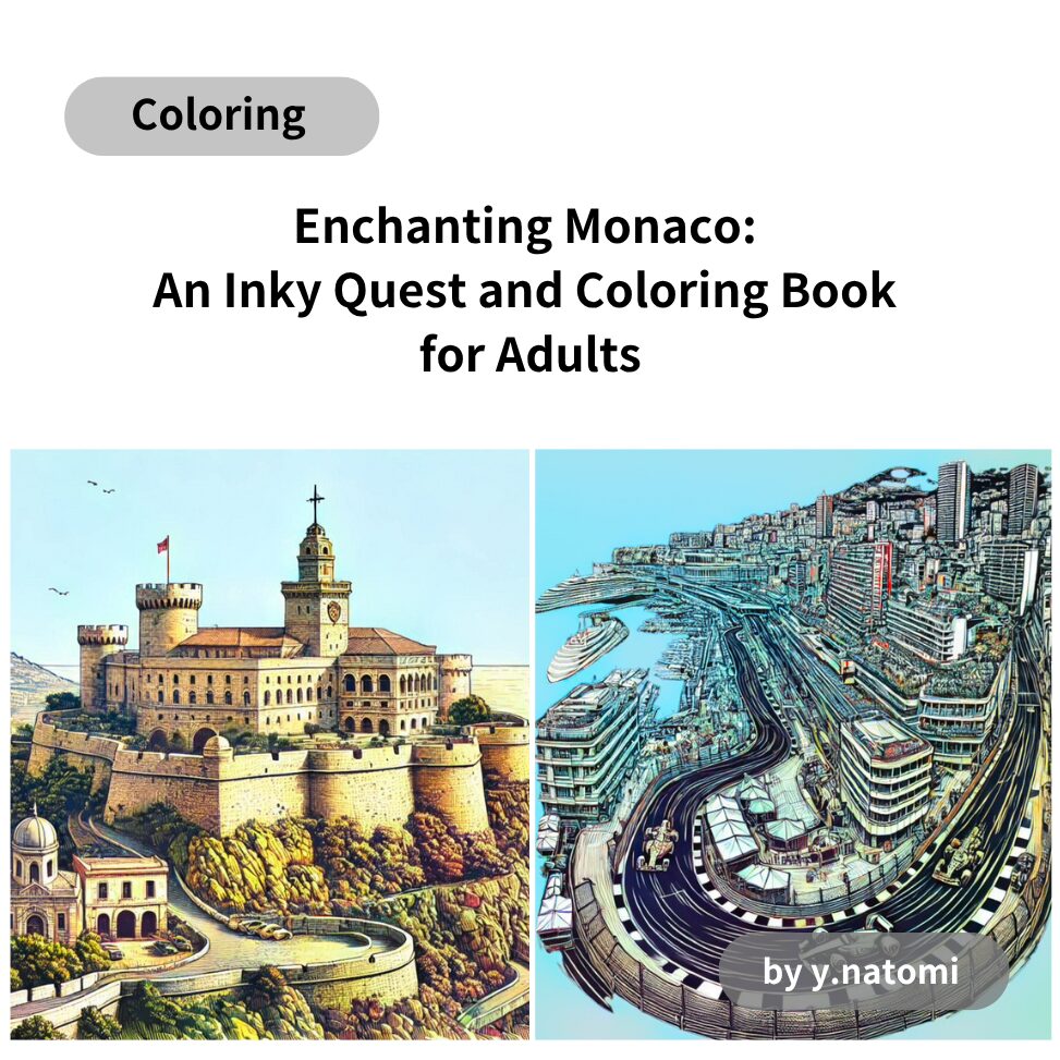 Enchanting Monaco: An Inky Quest and Coloring Book for Adults