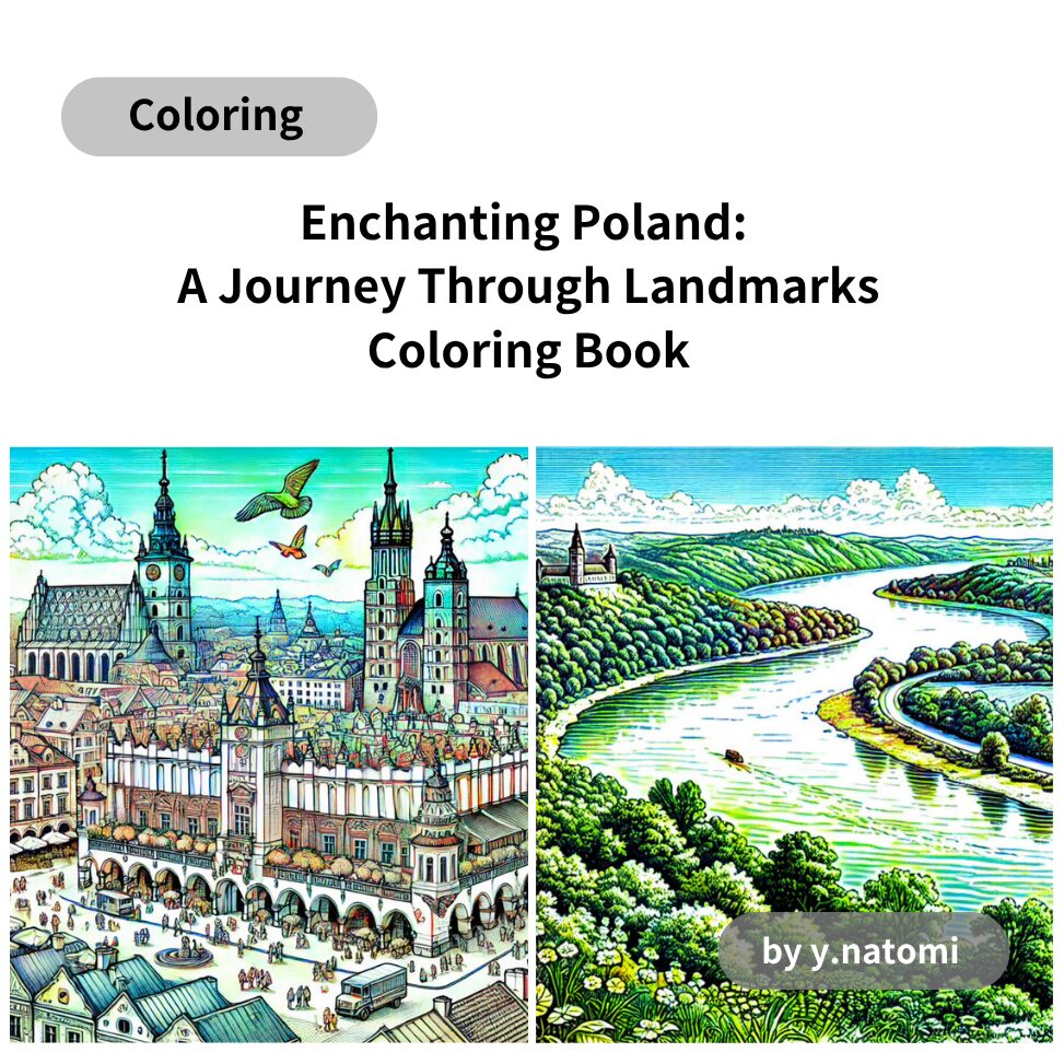 Enchanting Poland: A Journey Through Landmarks Coloring Book