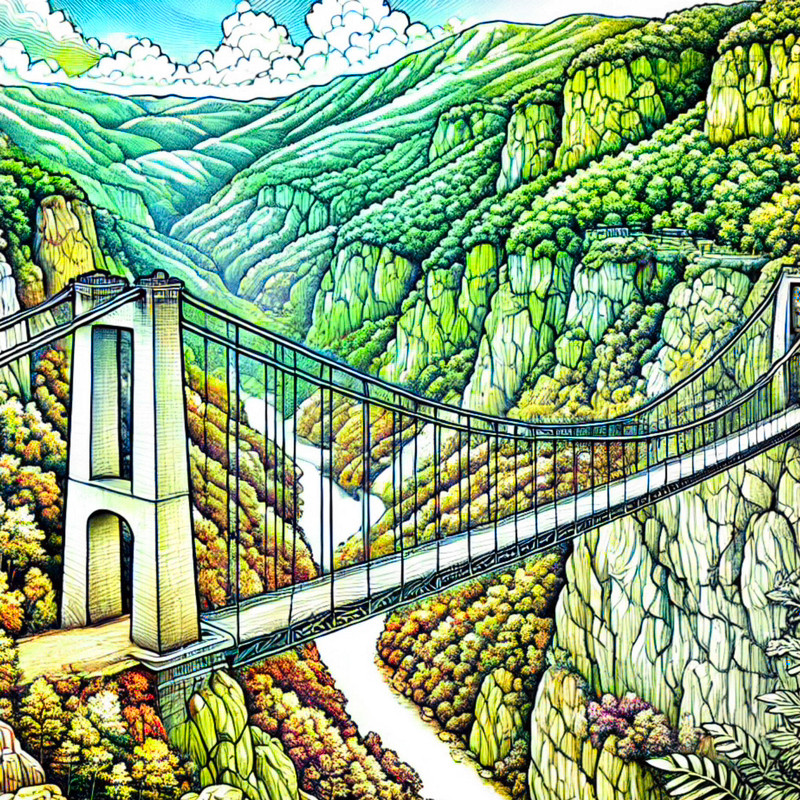 7. Suspension Bridge in Djerdap Gorge