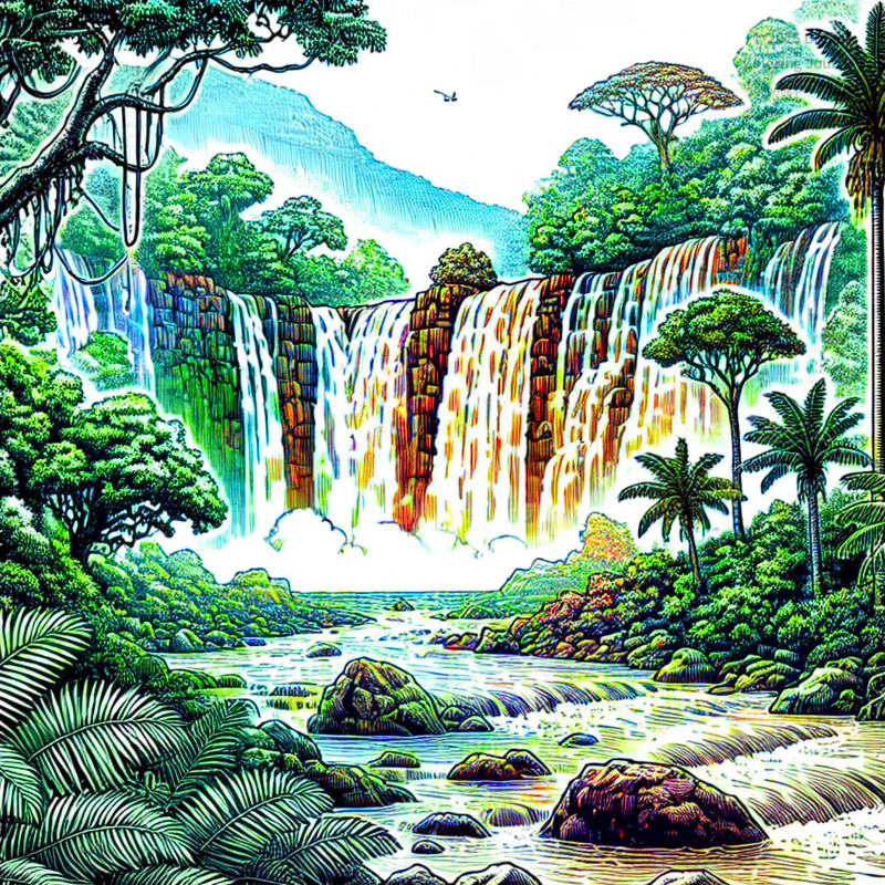11. Ekom-Nkam Waterfalls Cascade