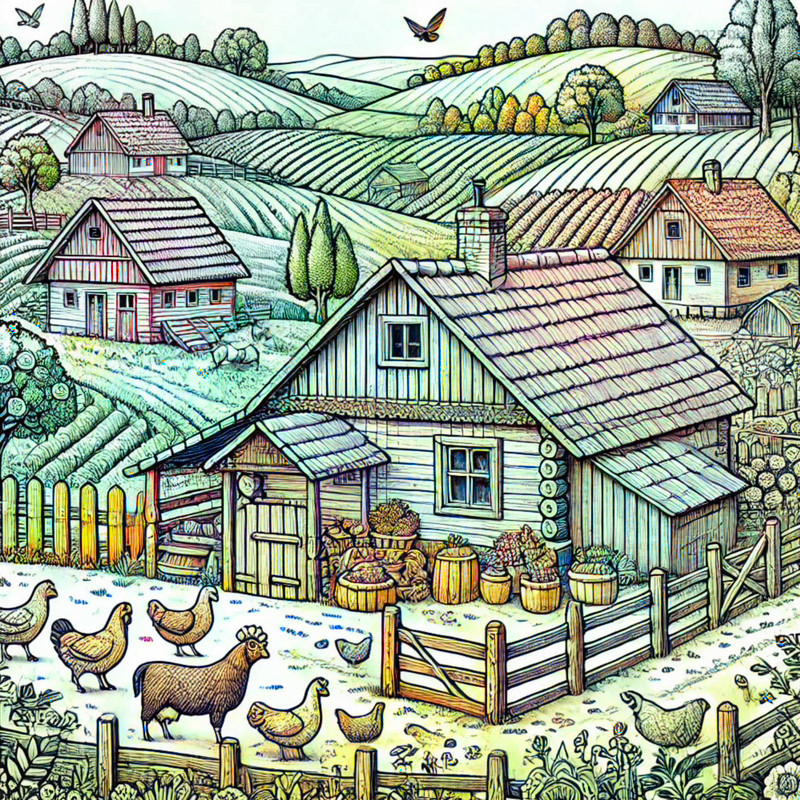 11. Traditional Serbian Countryside Scene