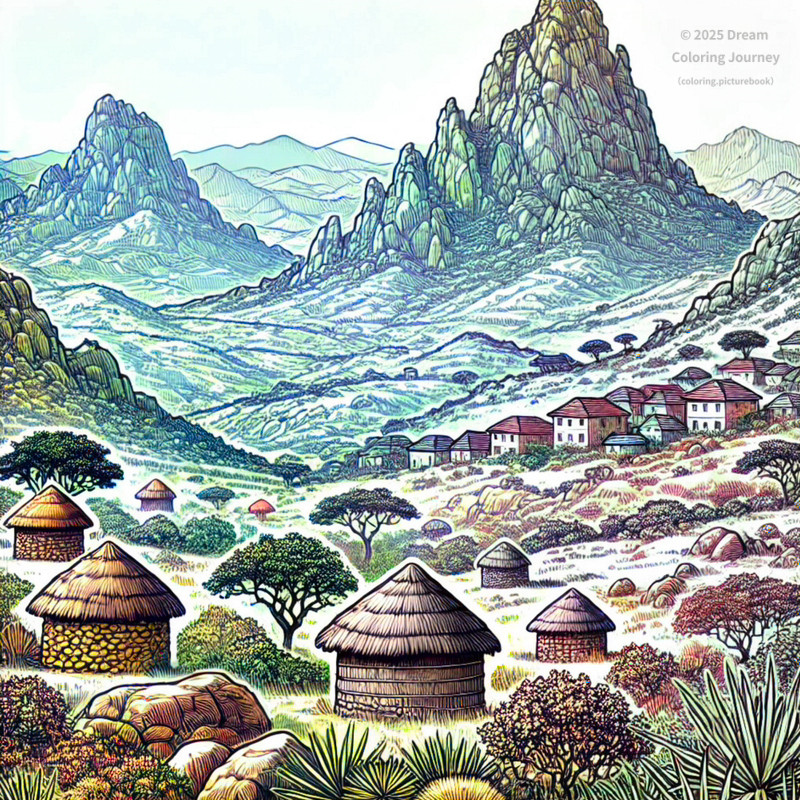 13. Mandara Mountains Panorama