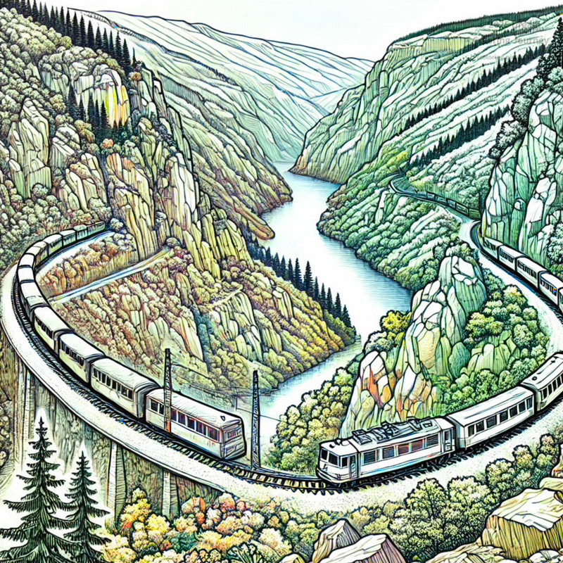 14. Mountain Railway in Djerdap Gorge