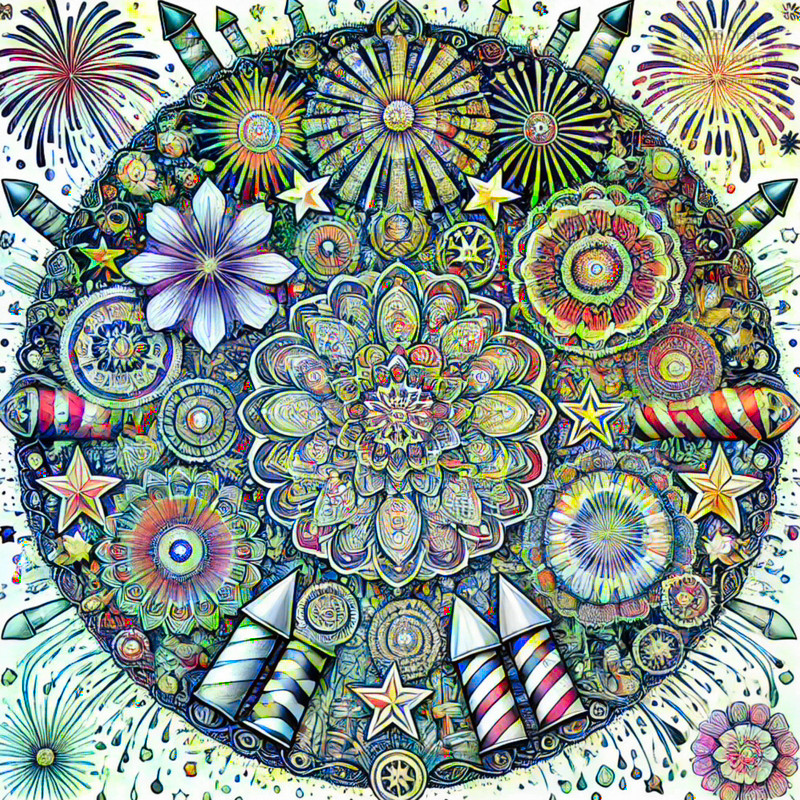 17. Fireworks Mandala