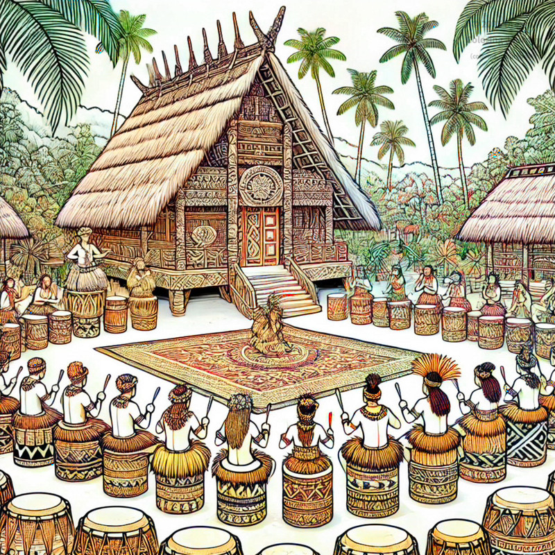 18. Traditional Fijian dance scene