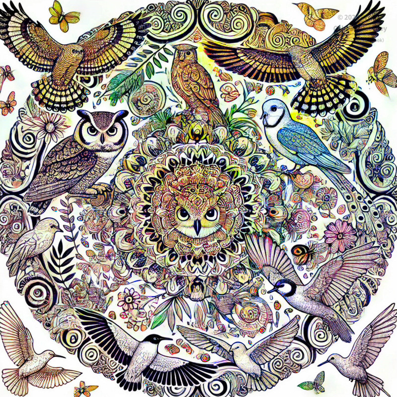 20. Birds Mandala