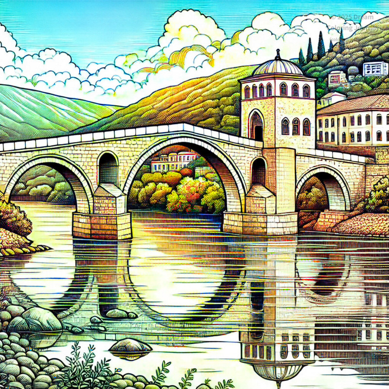 21. Historic Arched Bridge in Visegrad