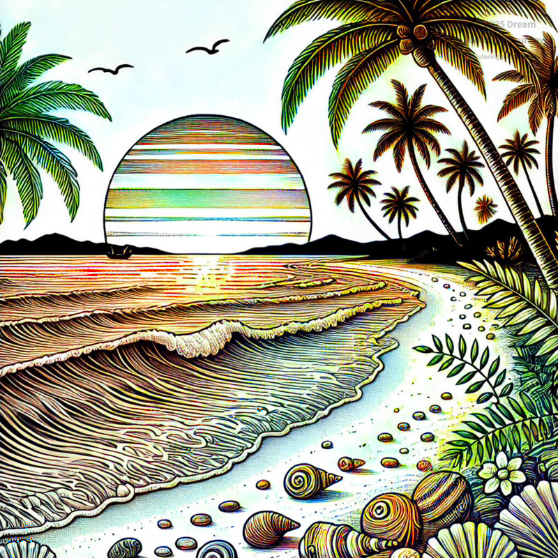 22. Sunset beach in Fiji