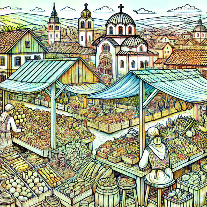 24. Traditional Market in Serbia