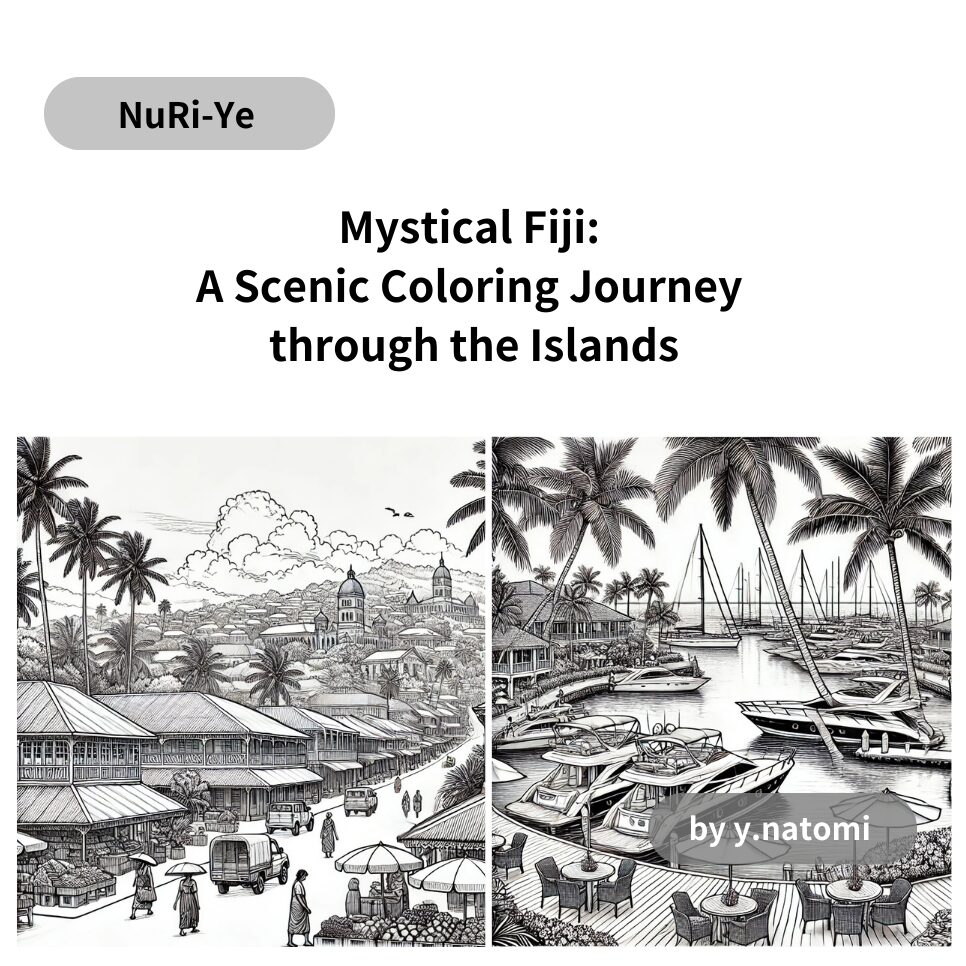 Mystical Fiji: A Scenic Coloring Journey through the Islands