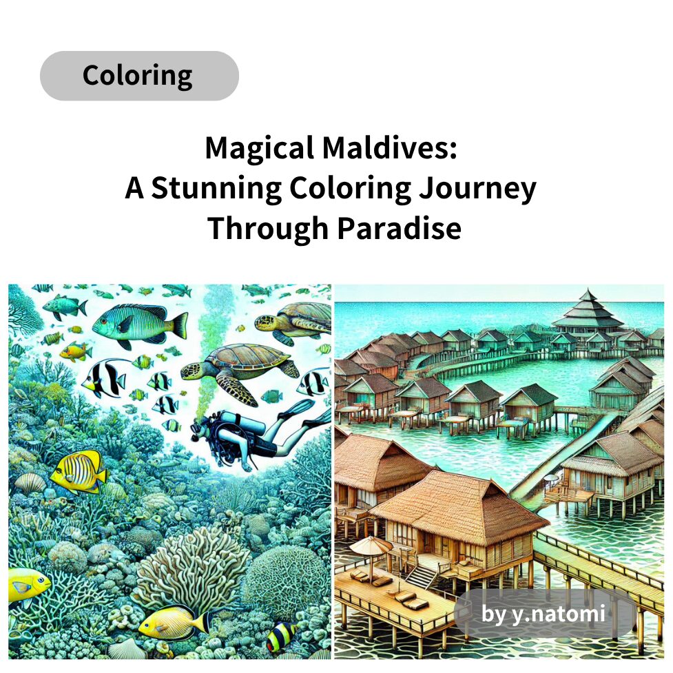 Magical Maldives: A Stunning Coloring Journey Through Paradise