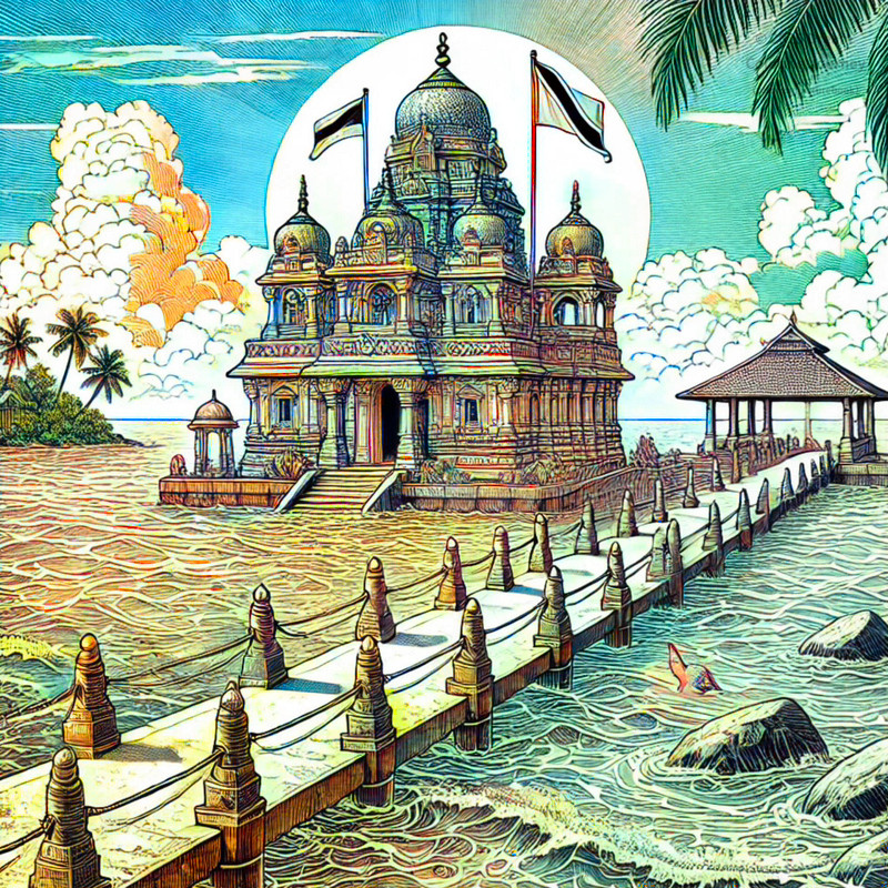 10. Temple in the Sea