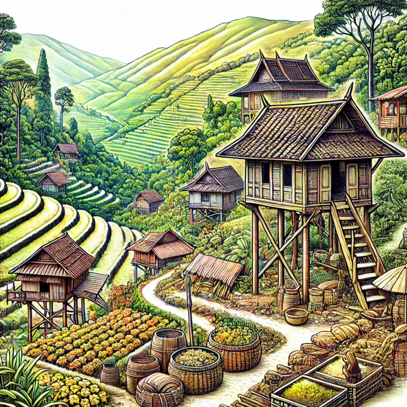 23. Northern Laos Ethnic Minority Village