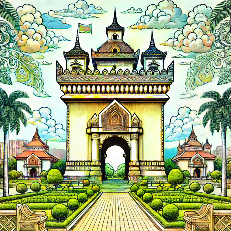 3. Patuxai Monument (Vientiane)