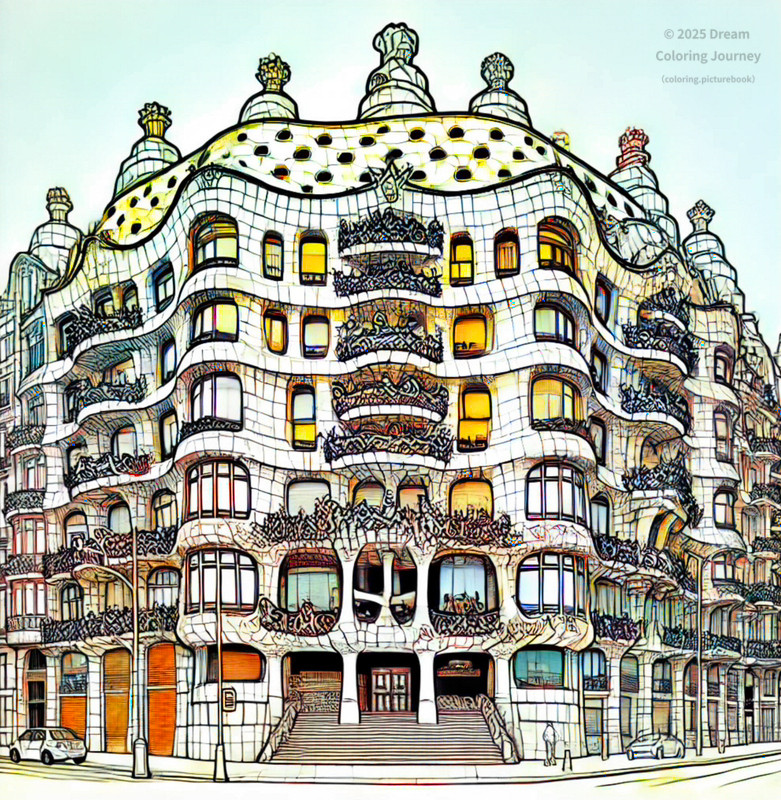 19. Casa Milà by Gaudí (Spain)