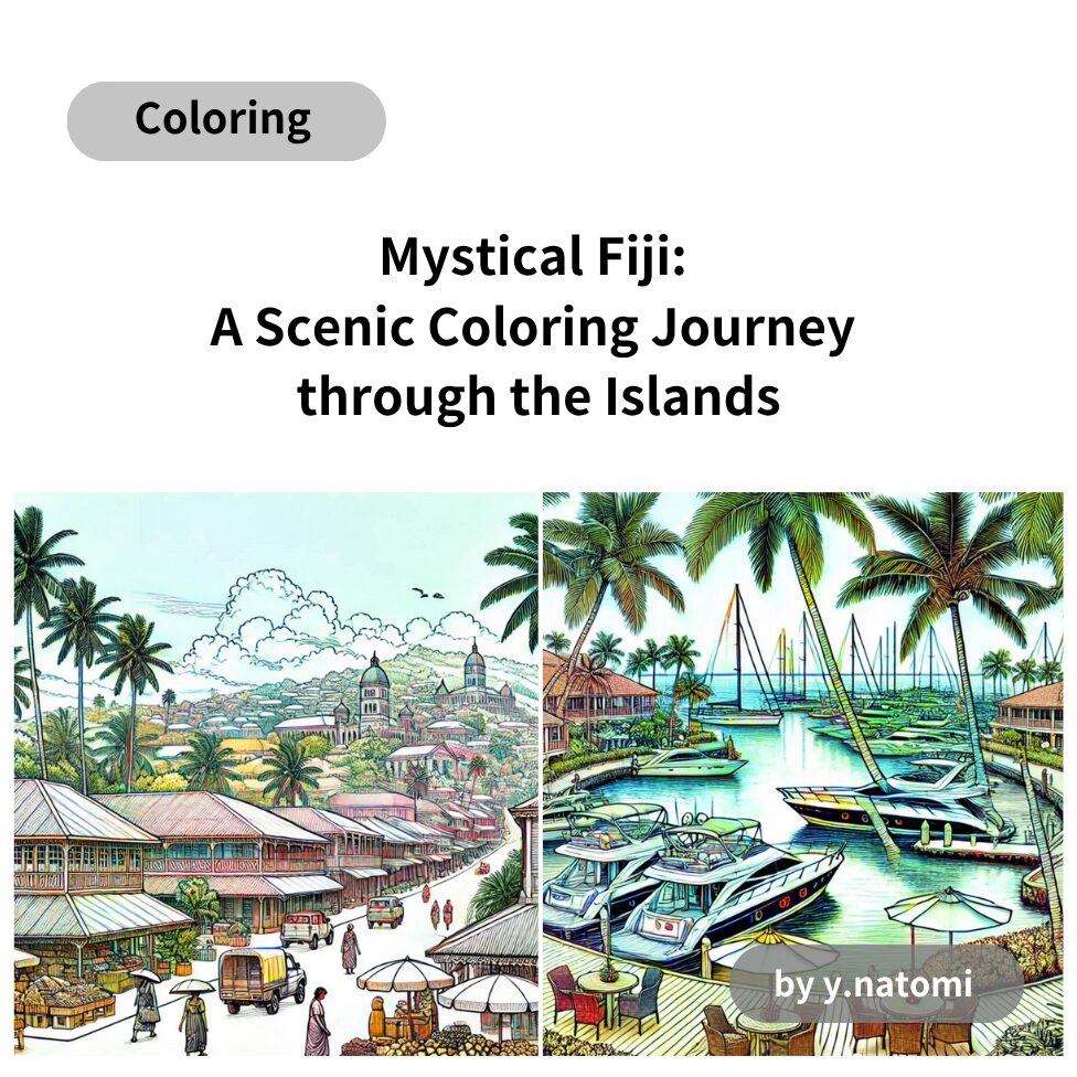 Mystical Fiji: A Scenic Coloring Journey through the Islands