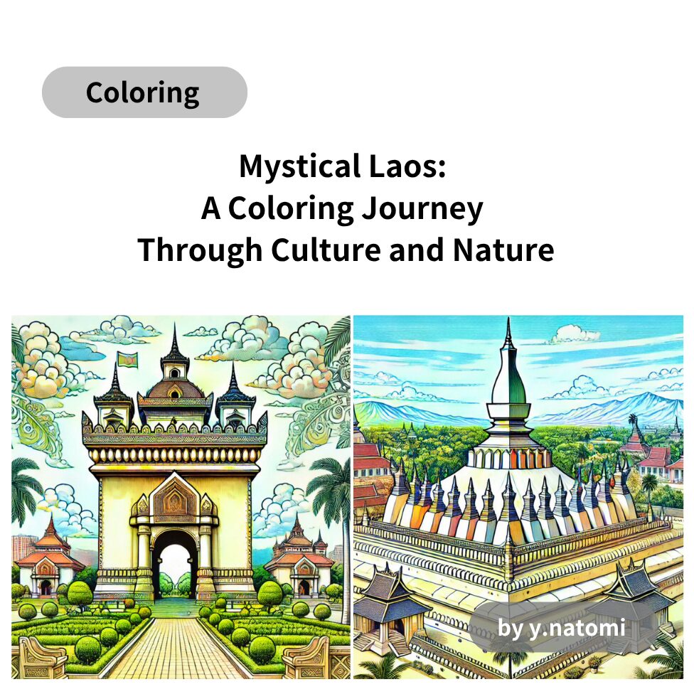 Mystical Laos: A Coloring Journey Through Culture and Nature
