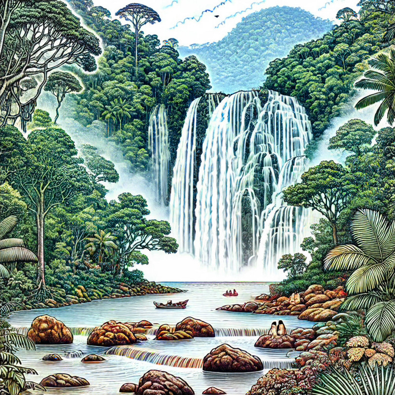 5. Ngardmau Waterfall