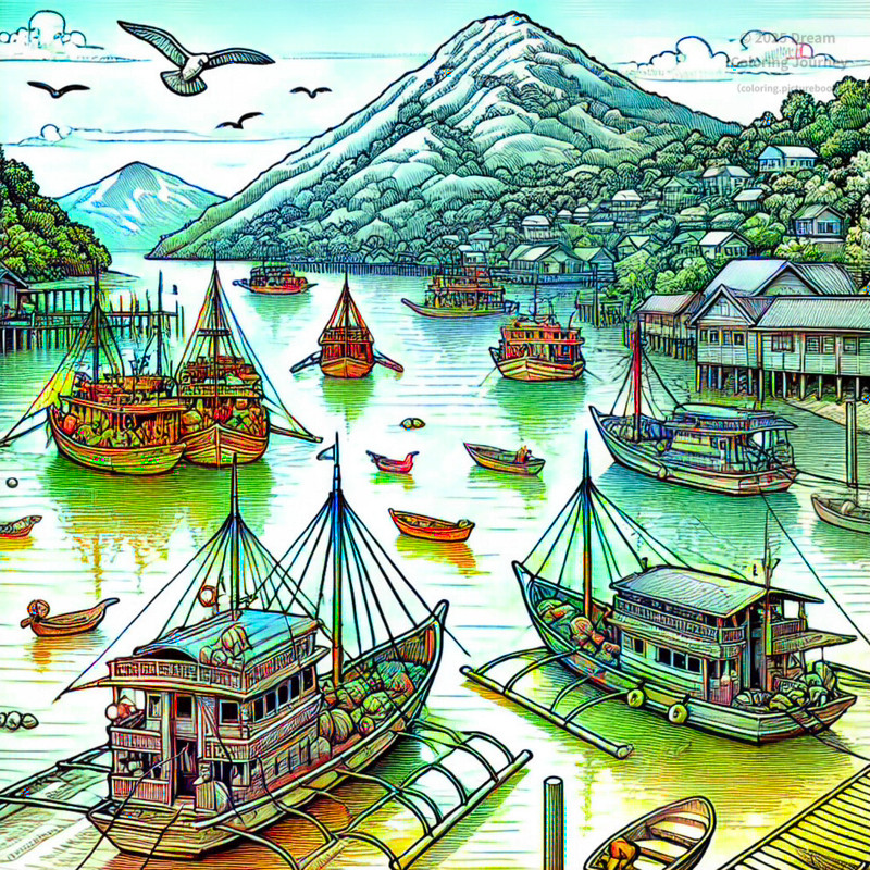 17. Fishing Boats at Malakal Harbor