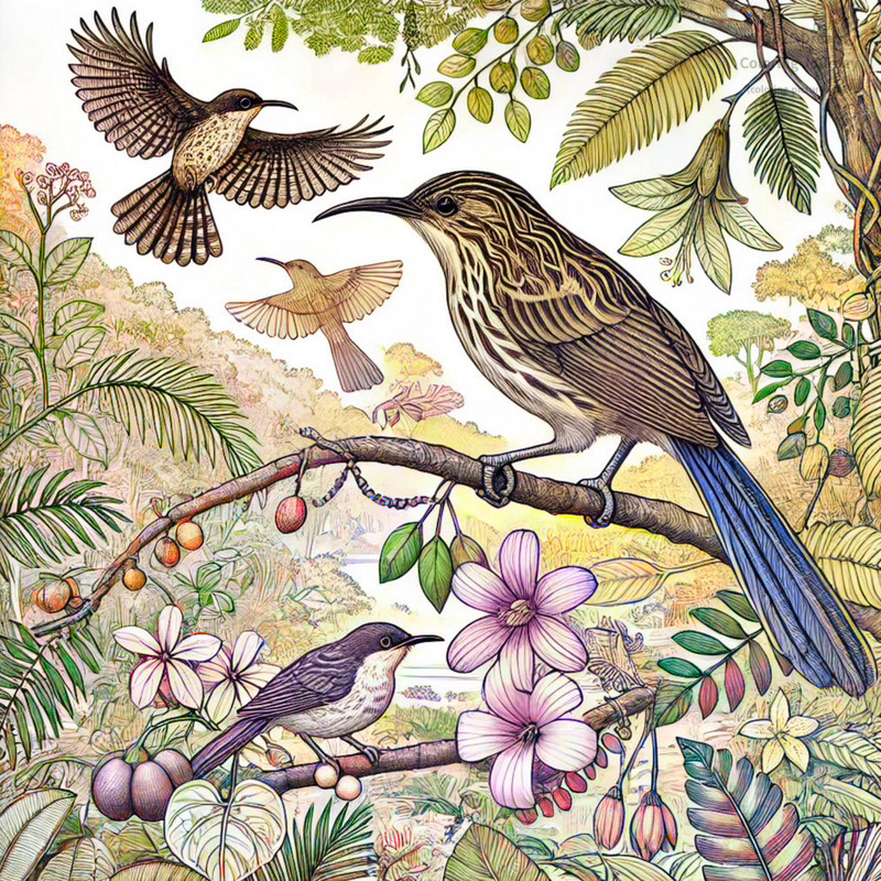 19. Native Birds of Palau (e.g., Palau Fruit Dove)
