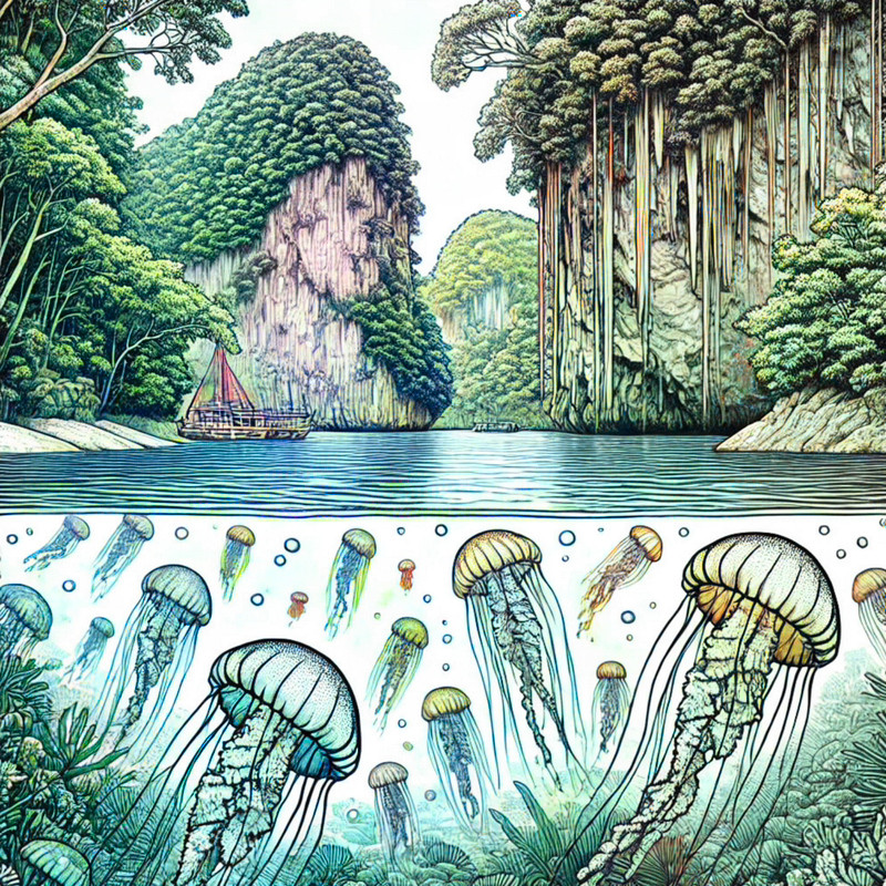 2. Jellyfish Lake (Ongeim’l Tketau)