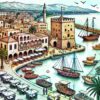 Cyprus Tourist Spot Coloring Page