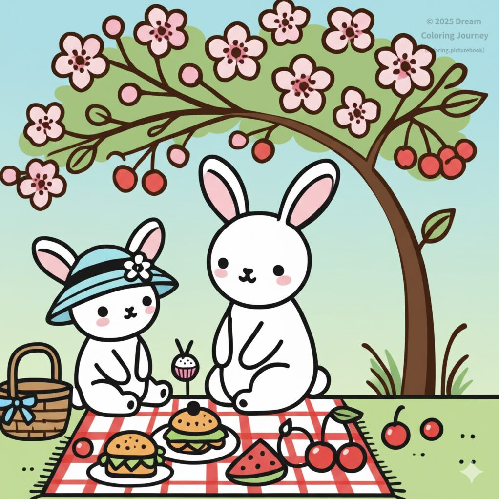 1. Picnic Under the Cherry Tree