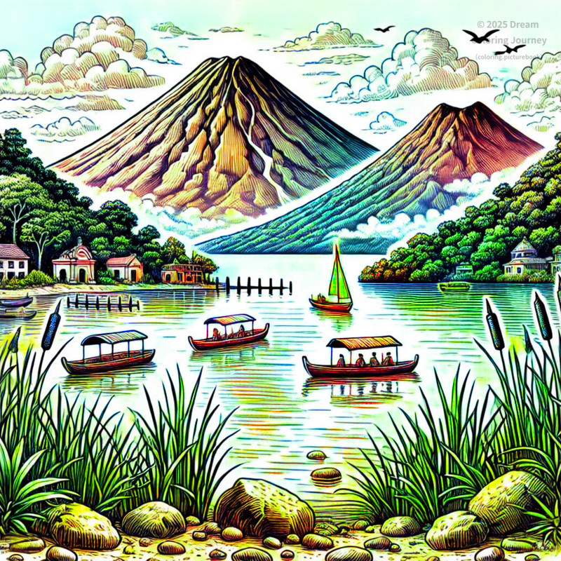 3. Lake Atitlán and Volcanoes